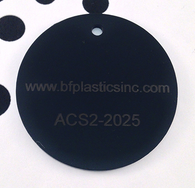 BF Cast Acrylic 1/8" Solid Black Opaque (2-sided gloss)