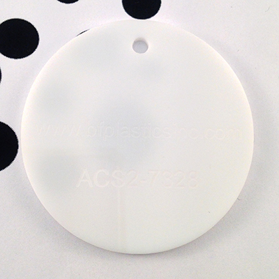 BF Cast Acrylic 1/8" Solid White (2-sided gloss)