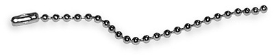 Small Bead Chain 6" Nickel