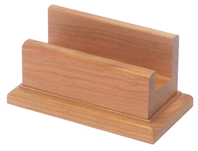 BF Woods Vertical Card Holder w/ Base - Cherry