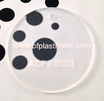 BF Cast Acrylic 1/8" Clear Frost (2-sided)