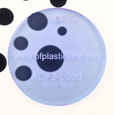 BF Cast Acrylic 1/8" Blue Frost (2-sided)