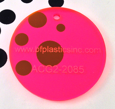 BF Cast Acrylic 1/8" Red Glow (2-sided gloss)