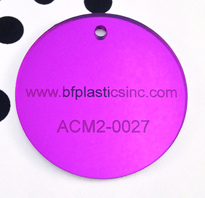 BF Extruded Acrylic 1/8" Purple Mirror (1-sided gloss)