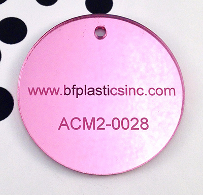 BF Extruded Acrylic 1/8" Pink Mirror (1-sided gloss)