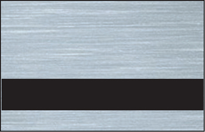 Discontinued item.  Rowmark LaserMax® 1/16 2-Ply Brushed Silver/Black