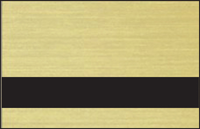 Discontinued item.  Rowmark LaserMark .052 2-Ply European Gold/Black