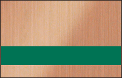 Duets Laser Indoor Metals Brushed Copper/Evergreen 1/16" 2-Ply