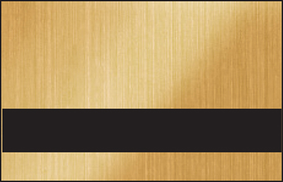 Duets Laser Indoor Metals w/Clear-Guard Brushed Gold/Black 1/8" 2-Ply