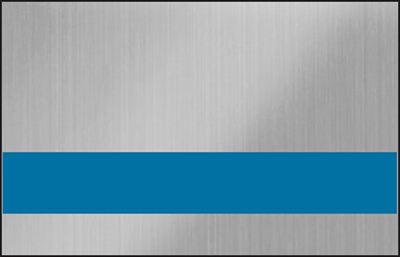 Duets Laser XT Metals Brushed Stainless/Blue 1/8" 2-Ply