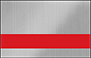Duets Laser XT Metals Brushed Stainless/Red 1/32" 2-Ply