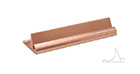 Desk Base 1/8" x 4" Polished Rose Gold