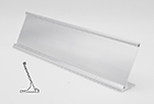 Desk Holder 2" x 8" Polished Silver