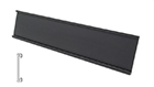 Wall Holder 2" x 10" Matte Black (no holes)