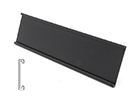 Wall Holder 1.5" x 8" Matte Black (no holes)