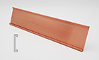 Wall Holder 2" x 10" Polished Rose Gold (no holes)