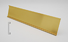Wall Holder 2" x 10" Polished Yellow Gold (no holes)