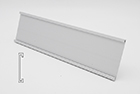 Wall Holder 1.5" x 8" Satin Silver (no holes)